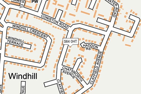 S64 0HT map - OS OpenMap – Local (Ordnance Survey)