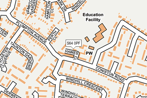 S64 0PF map - OS OpenMap – Local (Ordnance Survey)