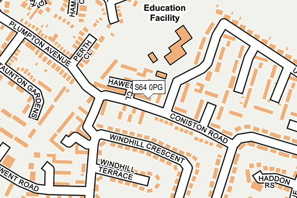 S64 0PG map - OS OpenMap – Local (Ordnance Survey)