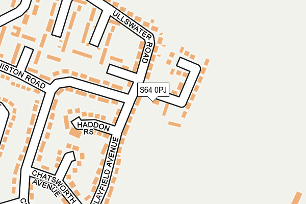 S64 0PJ map - OS OpenMap – Local (Ordnance Survey)