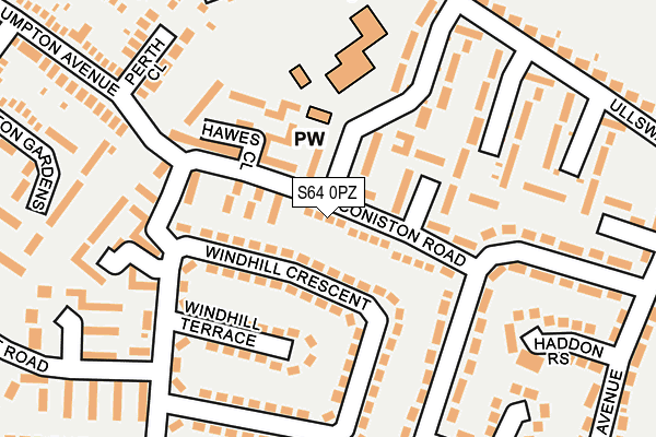 S64 0PZ map - OS OpenMap – Local (Ordnance Survey)