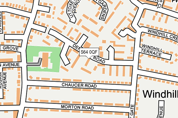 S64 0QF map - OS OpenMap – Local (Ordnance Survey)