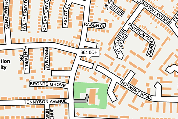 S64 0QH map - OS OpenMap – Local (Ordnance Survey)