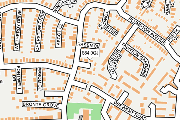 S64 0QJ map - OS OpenMap – Local (Ordnance Survey)