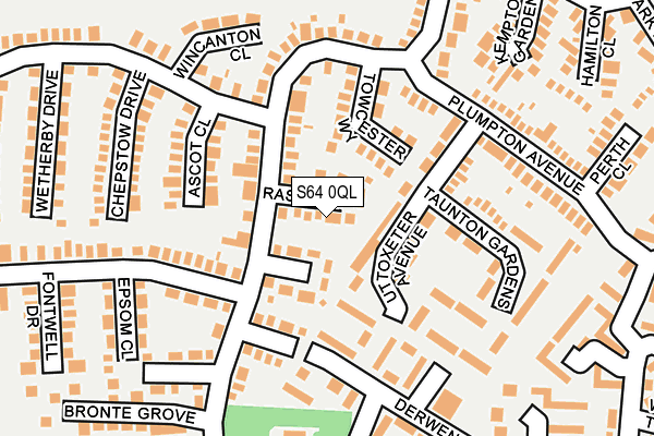 S64 0QL map - OS OpenMap – Local (Ordnance Survey)