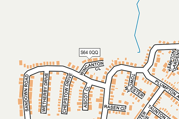 S64 0QQ map - OS OpenMap – Local (Ordnance Survey)