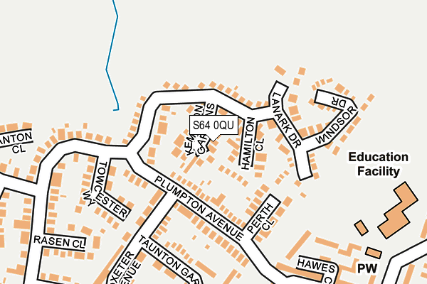 S64 0QU map - OS OpenMap – Local (Ordnance Survey)