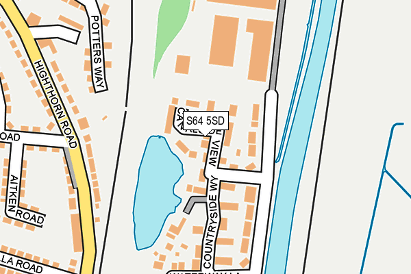 S64 5SD map - OS OpenMap – Local (Ordnance Survey)