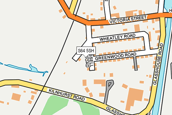 S64 5SH map - OS OpenMap – Local (Ordnance Survey)