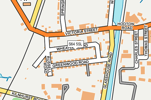 S64 5SL map - OS OpenMap – Local (Ordnance Survey)