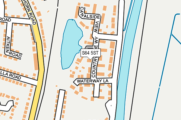 S64 5ST map - OS OpenMap – Local (Ordnance Survey)