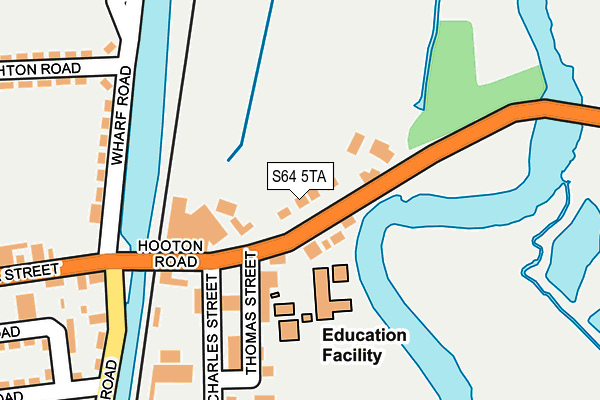 S64 5TA map - OS OpenMap – Local (Ordnance Survey)