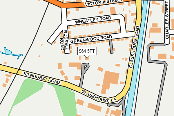 S64 5TT map - OS OpenMap – Local (Ordnance Survey)