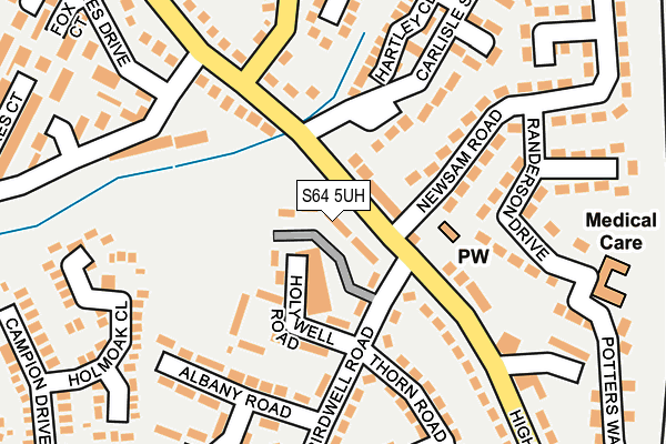 S64 5UH map - OS OpenMap – Local (Ordnance Survey)