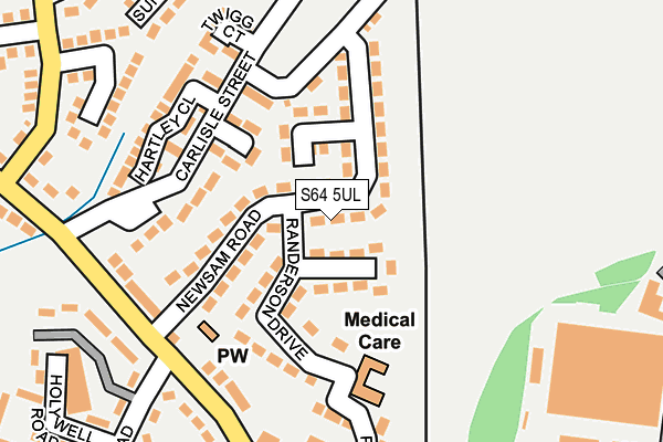 S64 5UL map - OS OpenMap – Local (Ordnance Survey)