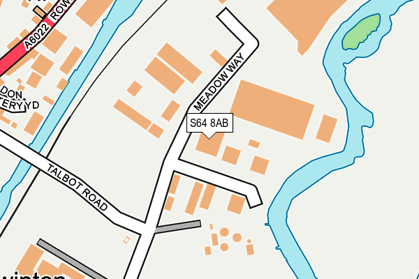 S64 8AB map - OS OpenMap – Local (Ordnance Survey)