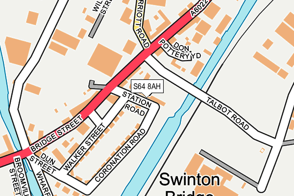 S64 8AH map - OS OpenMap – Local (Ordnance Survey)