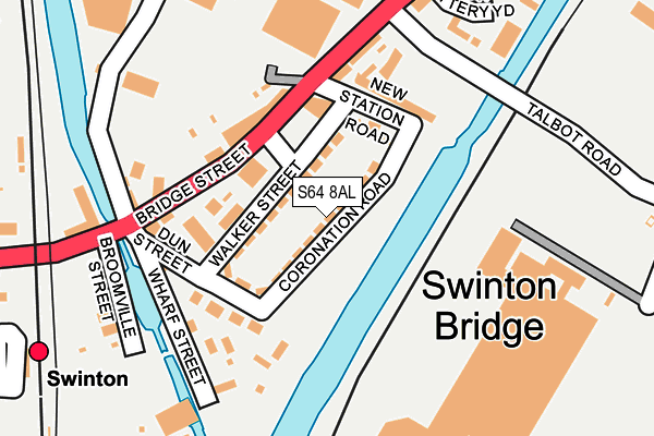 S64 8AL map - OS OpenMap – Local (Ordnance Survey)