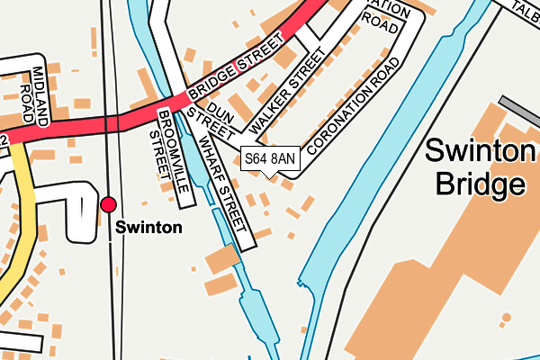 S64 8AN map - OS OpenMap – Local (Ordnance Survey)