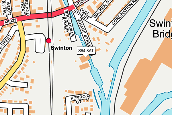 S64 8AT map - OS OpenMap – Local (Ordnance Survey)