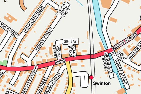 S64 8AY map - OS OpenMap – Local (Ordnance Survey)