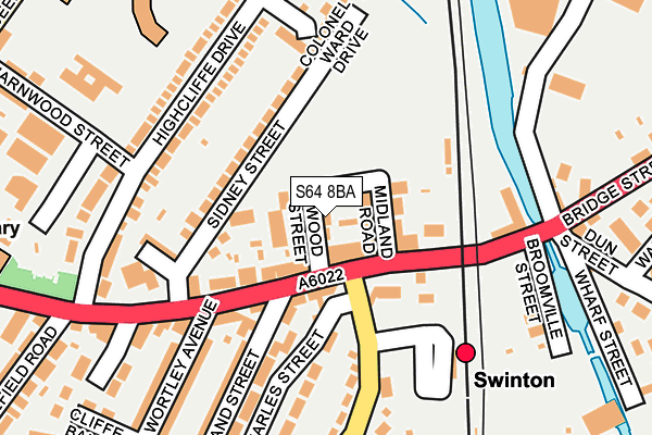 S64 8BA map - OS OpenMap – Local (Ordnance Survey)