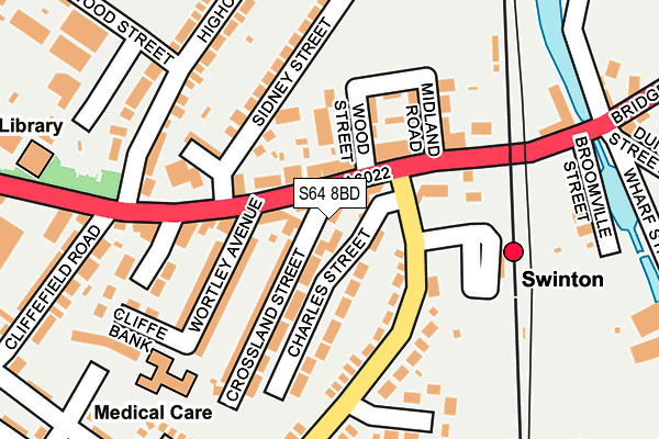 S64 8BD map - OS OpenMap – Local (Ordnance Survey)