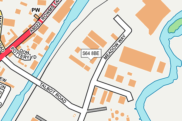 S64 8BE map - OS OpenMap – Local (Ordnance Survey)