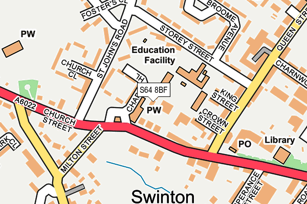 S64 8BF map - OS OpenMap – Local (Ordnance Survey)