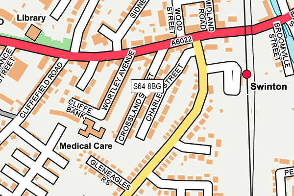S64 8BG map - OS OpenMap – Local (Ordnance Survey)