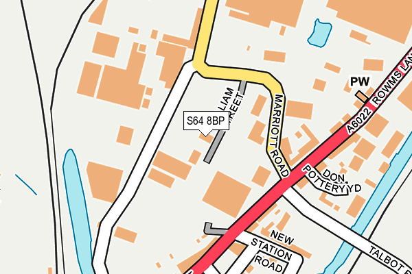 S64 8BP map - OS OpenMap – Local (Ordnance Survey)