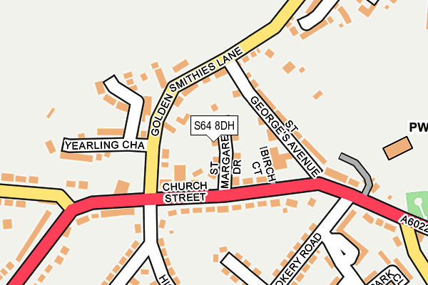 S64 8DH map - OS OpenMap – Local (Ordnance Survey)