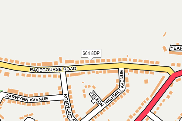 S64 8DP map - OS OpenMap – Local (Ordnance Survey)