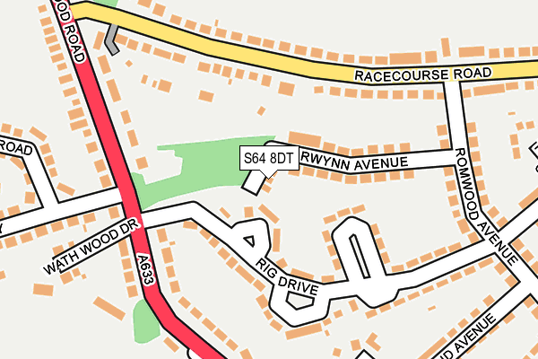 S64 8DT map - OS OpenMap – Local (Ordnance Survey)