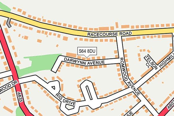 S64 8DU map - OS OpenMap – Local (Ordnance Survey)