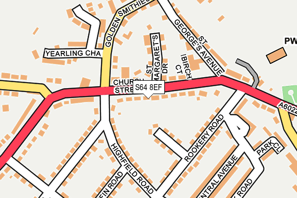S64 8EF map - OS OpenMap – Local (Ordnance Survey)