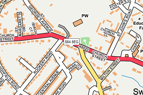 S64 8EG map - OS OpenMap – Local (Ordnance Survey)