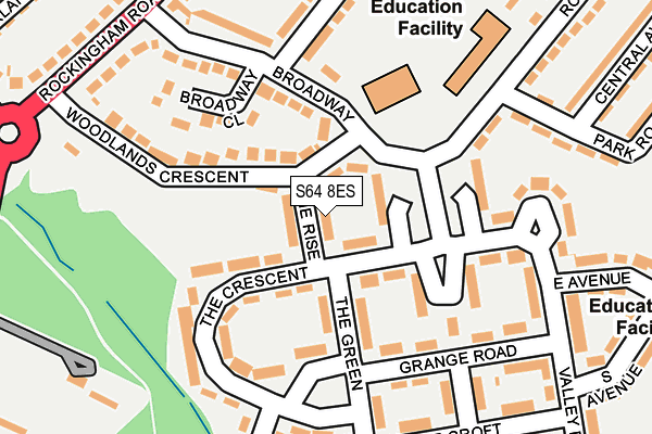 S64 8ES map - OS OpenMap – Local (Ordnance Survey)