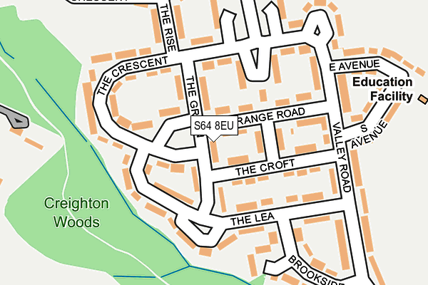 S64 8EU map - OS OpenMap – Local (Ordnance Survey)