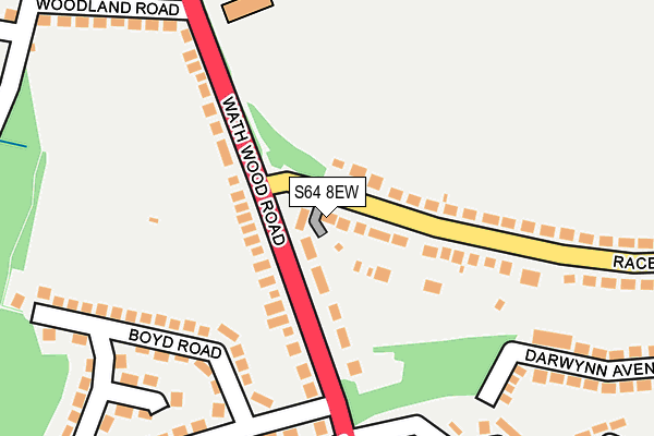 S64 8EW map - OS OpenMap – Local (Ordnance Survey)