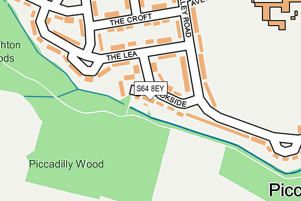 S64 8EY map - OS OpenMap – Local (Ordnance Survey)