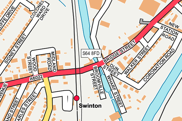 S64 8FD map - OS OpenMap – Local (Ordnance Survey)