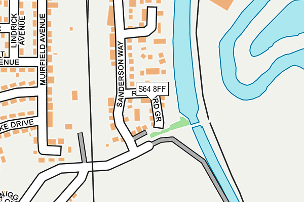 S64 8FF map - OS OpenMap – Local (Ordnance Survey)