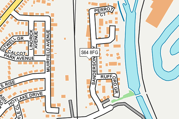 S64 8FG map - OS OpenMap – Local (Ordnance Survey)