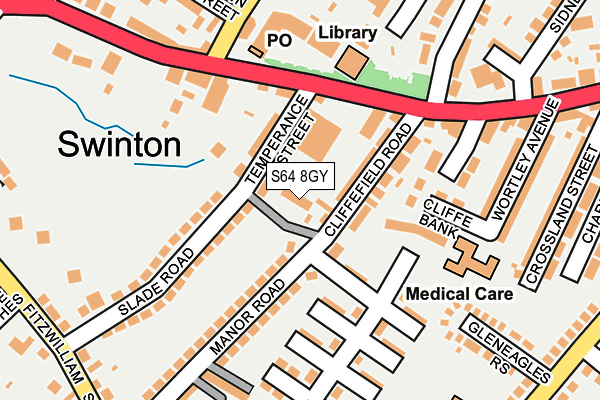 S64 8GY map - OS OpenMap – Local (Ordnance Survey)