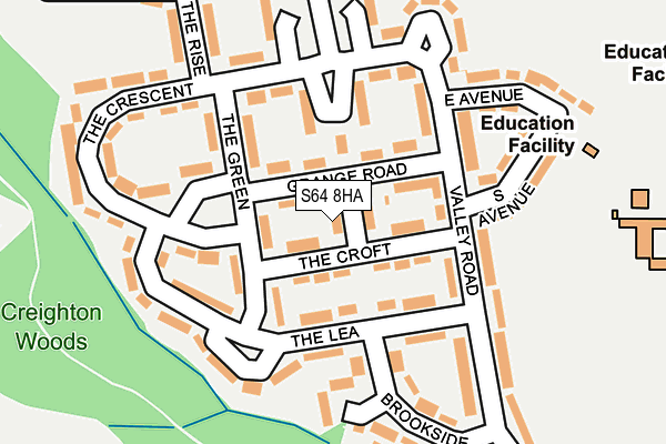 S64 8HA map - OS OpenMap – Local (Ordnance Survey)