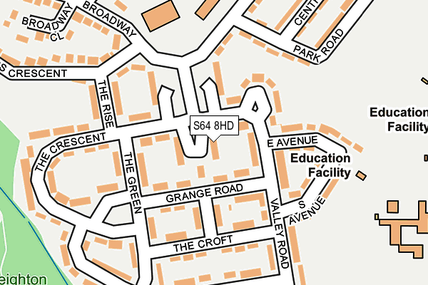 S64 8HD map - OS OpenMap – Local (Ordnance Survey)