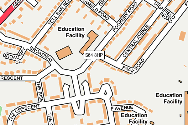 S64 8HP map - OS OpenMap – Local (Ordnance Survey)