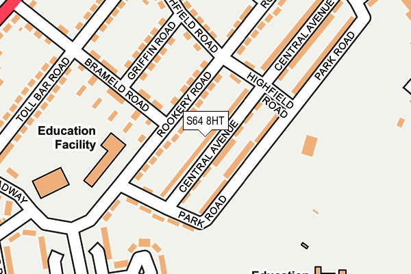 S64 8HT map - OS OpenMap – Local (Ordnance Survey)