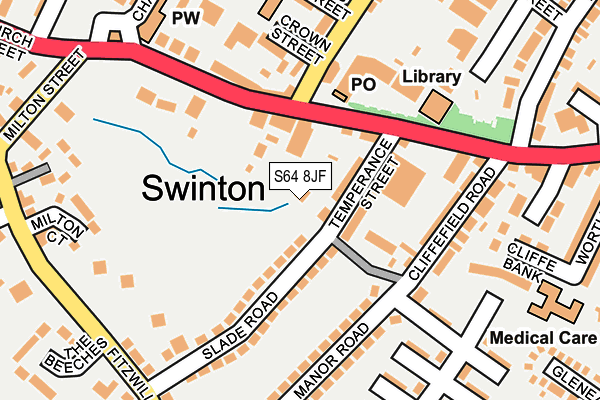 S64 8JF map - OS OpenMap – Local (Ordnance Survey)